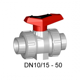 GF PVC-C Kogelkraan 546 pro 1/2" PN10 EPDM Bi dr 163546402