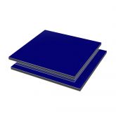 Vibond h Alu /PE 80% glans Blauw RAL5002 3050x1500x3mm