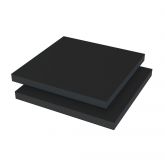 Vikufoam Easyprint PP/PS/PP Plaat Zwart/zwart Enkelzijdig folie 3050x2030x10mm