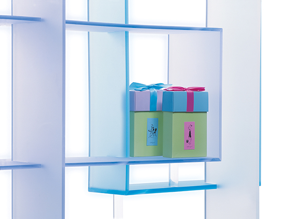 Dual Satin Acrylaat Winkelinrichting Dual Satin Acrylaat Winkelinrichting