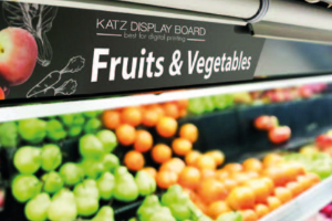 Kats Display Board voor fruit en groente