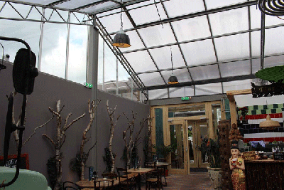 Het dak van de Foodhall Arnhem gerenoveerd met Lexan Thermoclear