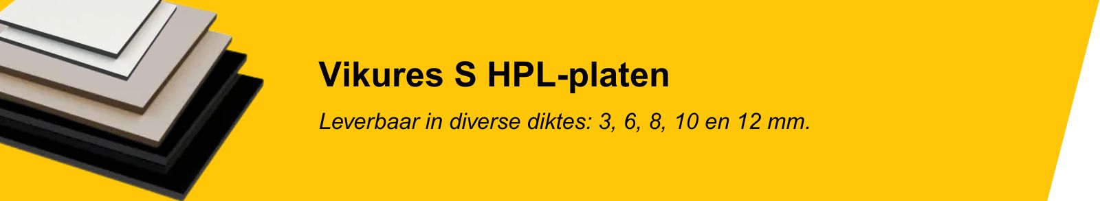 banner over de verschillende diktes van Vikures S