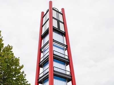 Hoge toren omhuld met Arcoplus